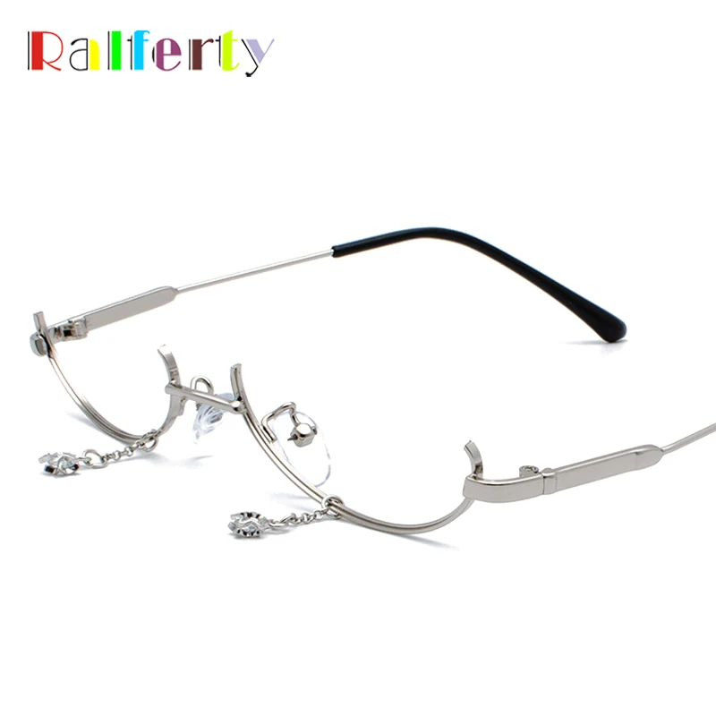 Ralferty Ins Unique Glasses Frame NO LENS Decorated Cool Half Frame Eyeglasses Fashion Pendant Eyewear Women Accessories J9021A
Ralferty Ins Unique Glasses Frame NO LENS Decorated Cool Half Frame Eyeglasses Fashion Pendant Eyewear Women Accessories J9021A