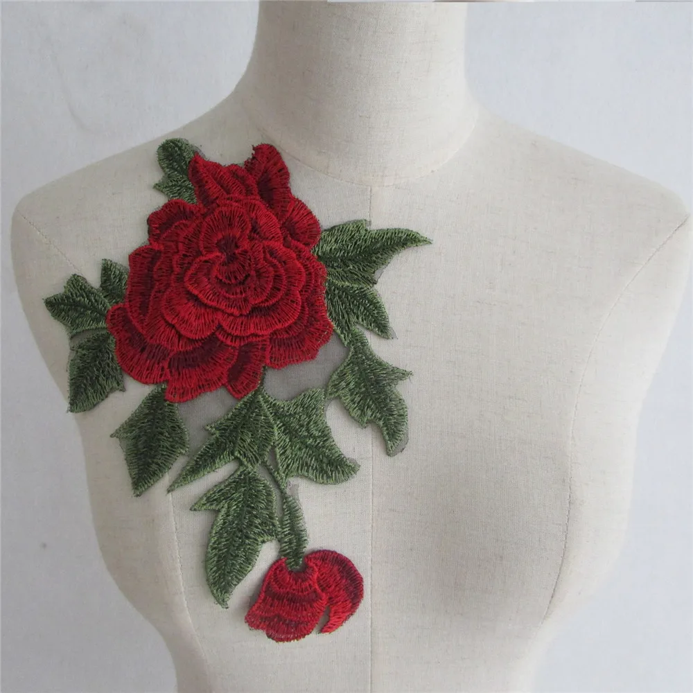 New style red peony Embroidery Flower Lace Neckline Fabric DIY Lace Collar Sewing Craft Neckline Decoration 1pcs sell YL733
New style red peony Embroidery Flower Lace Neckline Fabric DIY Lace Collar Sewing Craft Neckline Decoration 1pcs sell YL733