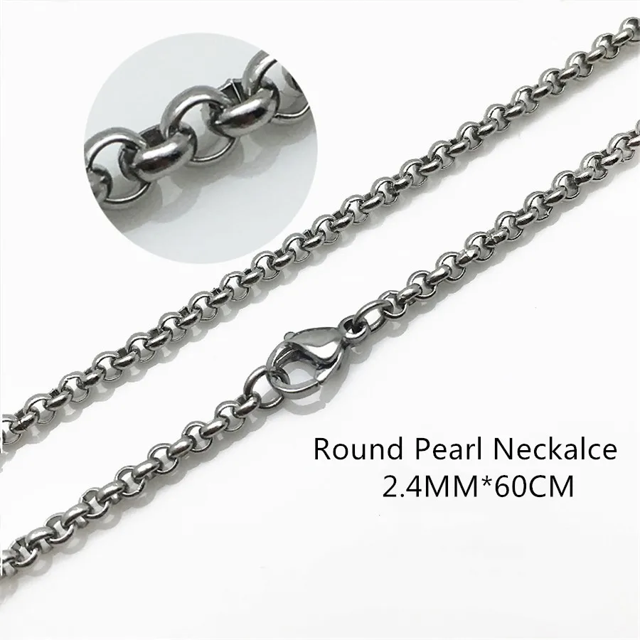 Zoukane Classic Stainless Steel Silver Color Link Chain Necklace 2.4MM Round Pearl Chain 24inch(60CM) length N004
Zoukane Classic Stainless Steel Silver Color Link Chain Necklace 2.4MM Round Pearl Chain 24inch(60CM) length N004