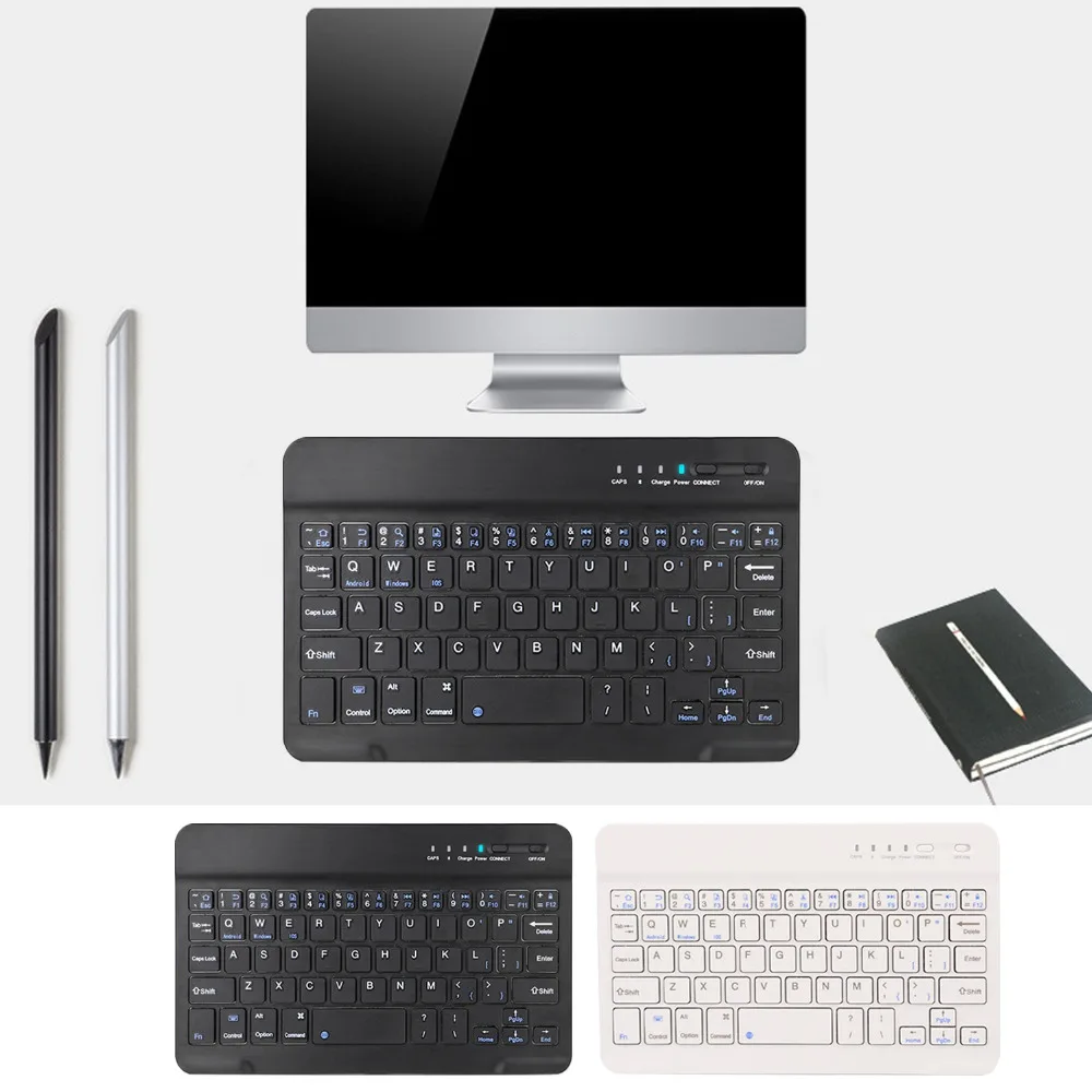 Elisona 8 inch Ultra-Slim Portable Bluetooth Wireless Desktop Keyboard Keypad for iPad Android iOS Windows PC Laptop Tablet
Elisona 8 inch Ultra-Slim Portable Bluetooth Wireless Desktop Keyboard Keypad for iPad Android iOS Windows PC Laptop Tablet