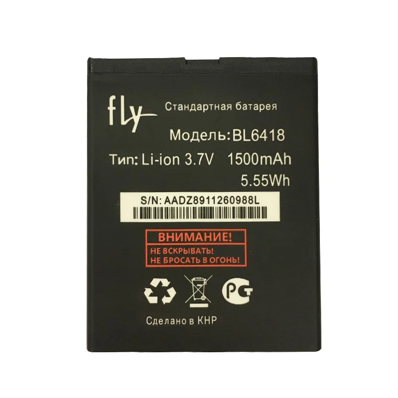 1pcs New 3.7V 1500mAh BL6418 BL6418 Li-ion Phone Battery For FLY FS403 FS 403 Cumulus 1/FS404 Stratus 3
1pcs New 3.7V 1500mAh BL6418 BL6418 Li-ion Phone Battery For FLY FS403 FS 403 Cumulus 1/FS404 Stratus 3