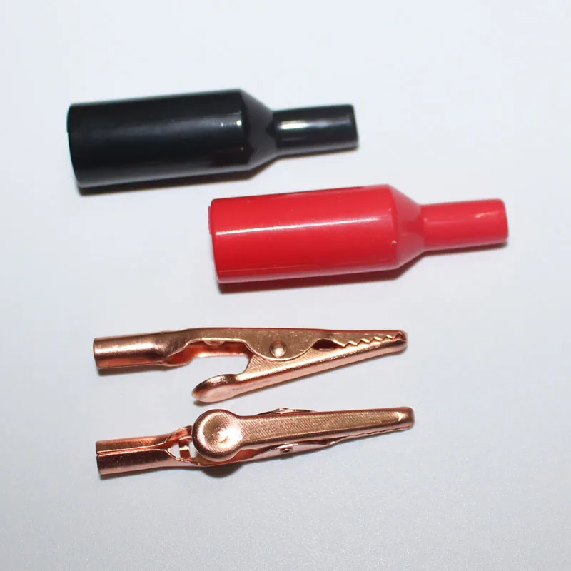 6pcs 7.9mm Jaw Open Large 50mm Long Red Copper 10A High Current Alligator Clip with 4mm Socket Compatible with 4mm Banana Plugs
6pcs 7.9mm Jaw Open Large 50mm Long Red Copper 10A High Current Alligator Clip with 4mm Socket Compatible with 4mm Banana Plugs