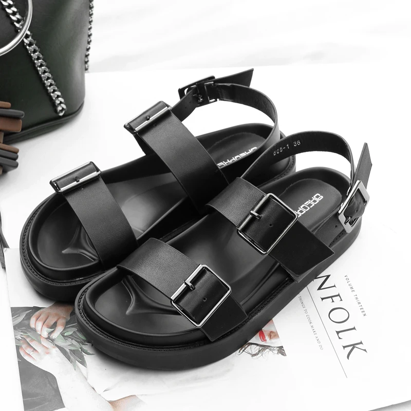 Korea ins Martin sandals Roman shoes Korean version of the cross sandals flat women's shoes summer thick end toe comfortable wil
Korea ins Martin sandals Roman shoes Korean version of the cross sandals flat women's shoes summer thick end toe comfortable wil