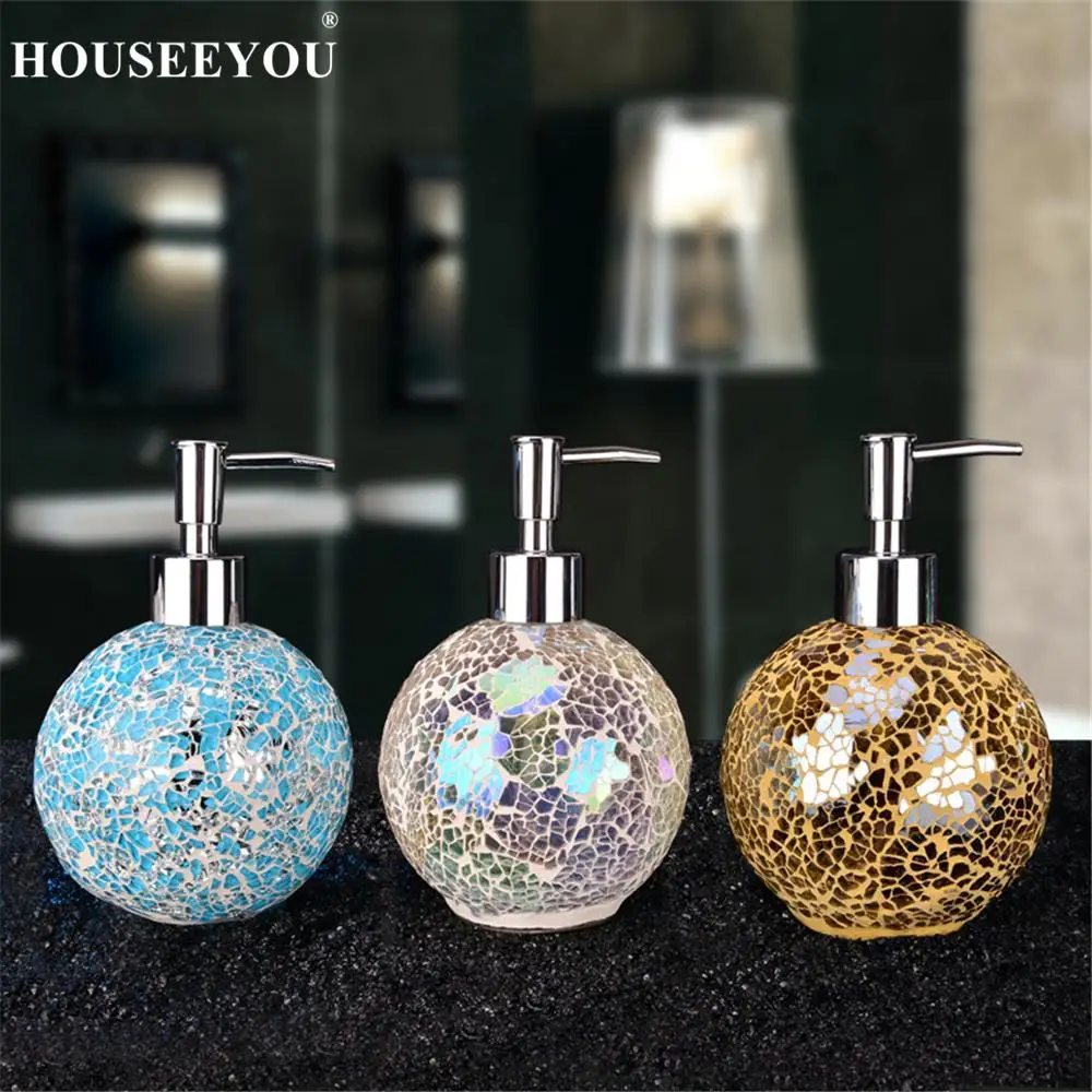 460ml Ice Crack Glass Hand Sanitizer Bottle Round Liquid Soap Dispenser Shampoo Bottles Shower Gel Press Bathroom Accessories
460ml Ice Crack Glass Hand Sanitizer Bottle Round Liquid Soap Dispenser Shampoo Bottles Shower Gel Press Bathroom Accessories