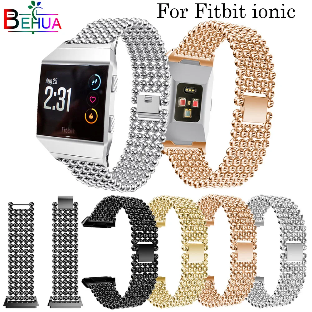 Fashion watchbands For Fitbit Ionic Five beads stainless Watch Band Wrist strap Bracelet smart Accessories Replacement belt band
Fashion watchbands For Fitbit Ionic Five beads stainless Watch Band Wrist strap Bracelet smart Accessories Replacement belt band