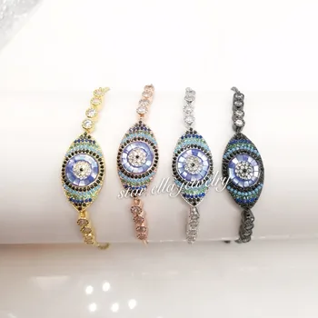 10pcs/lot Brass Micro Pave CZ Turquesa Blue Abalone Oval Turkey Evil Eye Link Chain Bracelets Pulseras Joyeria Jewelry
10pcs/lot Brass Micro Pave CZ Turquesa Blue Abalone Oval Turkey Evil Eye Link Chain Bracelets Pulseras Joyeria Jewelry