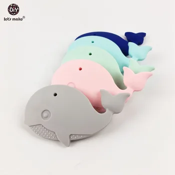 Let's Make Baby Teether Silicone Whale Teether 5pcs Food Grade Can Chew DIY Crafts Nursing Toys Teether Pendant For Necklace
Let's Make Baby Teether Silicone Whale Teether 5pcs Food Grade Can Chew DIY Crafts Nursing Toys Teether Pendant For Necklace