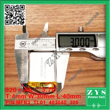 Safety Packing (Level 4) 3.7V lithium polymer battery 043040 403040 320mAh MP3 MP4 GPS Bluetooth 4*30*40mm Tablet polymer batter
Safety Packing (Level 4) 3.7V lithium polymer battery 043040 403040 320mAh MP3 MP4 GPS Bluetooth 4*30*40mm Tablet polymer batter