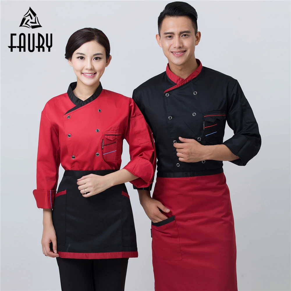 Unisex Long Sleeve Restaurant Cooking Workwear Kitchen Chef Jackets Hotel Cafe Waiter Uniforms Cuisine Cozinha Coats Clothing
Unisex Long Sleeve Restaurant Cooking Workwear Kitchen Chef Jackets Hotel Cafe Waiter Uniforms Cuisine Cozinha Coats Clothing