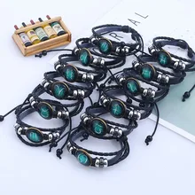 Fashion 12 Constellations Leather Zodiac Sign with beads Bangle Bracelets Men Boys Jewelry Grils Accessories Gifts for New Year
Fashion 12 Constellations Leather Zodiac Sign with beads Bangle Bracelets Men Boys Jewelry Grils Accessories Gifts for New Year
