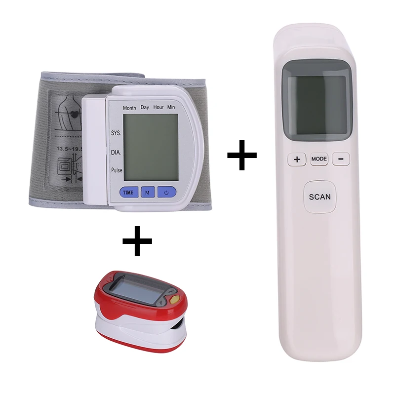Pulse Oximeter Oxymeter Monitor spo2 Infrared Thermometer Wrist Blood Pressure Monitor PR Sphygmomanometer Oximetro De Dedo
Pulse Oximeter Oxymeter Monitor spo2 Infrared Thermometer Wrist Blood Pressure Monitor PR Sphygmomanometer Oximetro De Dedo