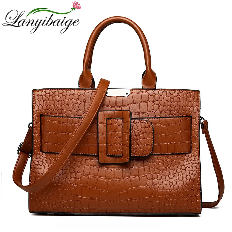 LANYIBAIGE Brand Women Handbag Crocodile Pattern Leather Fashion Shopper Tote Female Luxury Shoulder Bags Handbag Bolsa Feminina
LANYIBAIGE Brand Women Handbag Crocodile Pattern Leather Fashion Shopper Tote Female Luxury Shoulder Bags Handbag Bolsa Feminina