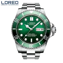 LOREO Automatic Watch 200m Diver Seagull Mechanical Watches Sapphire Luminous mekanik erkek kol saati reloj automatic Watch Men
LOREO Automatic Watch 200m Diver Seagull Mechanical Watches Sapphire Luminous mekanik erkek kol saati reloj automatic Watch Men
