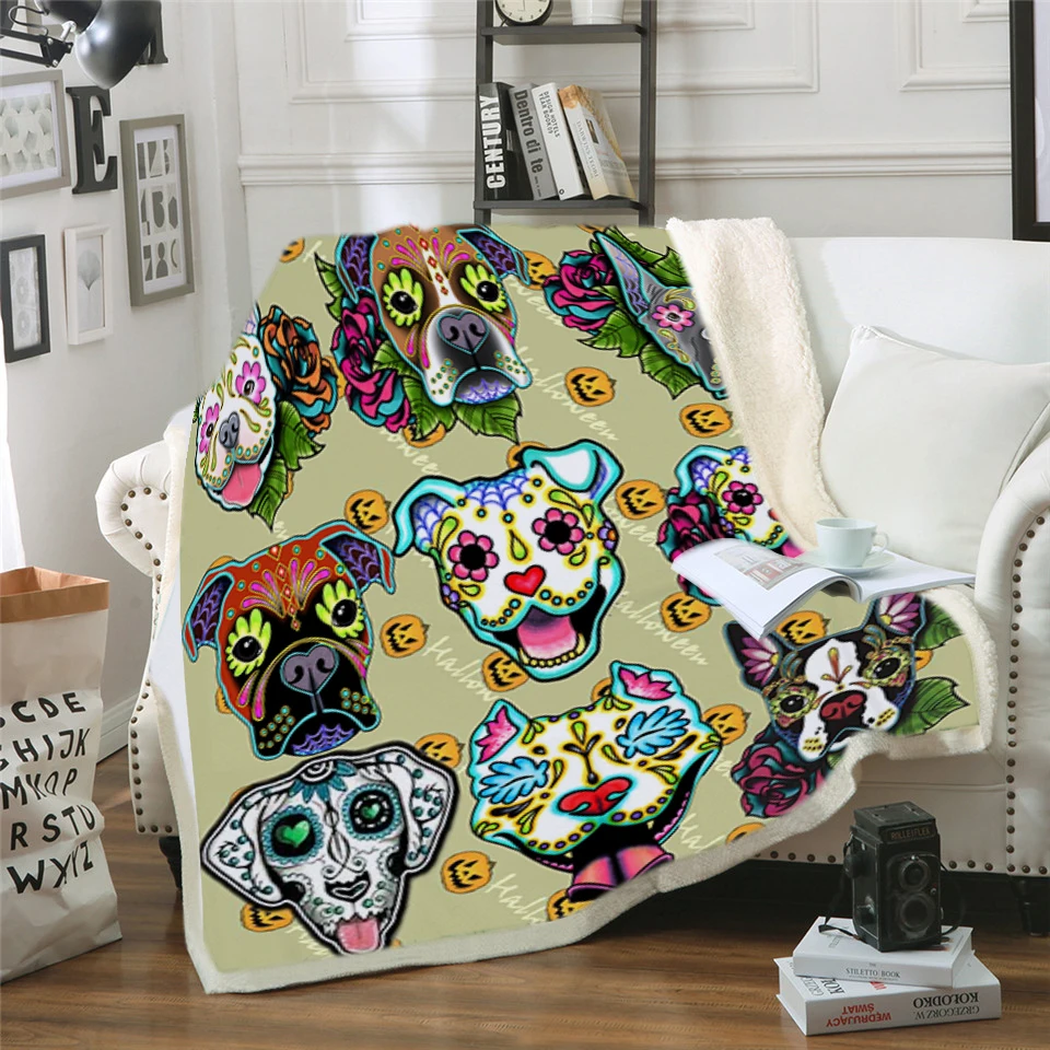 Skull Dog Family Blanket for Kids Adult Microfiber Jurassic Plush Sherpa Throw Blanket on Bed Sofa Boys Bedding
Skull Dog Family Blanket for Kids Adult Microfiber Jurassic Plush Sherpa Throw Blanket on Bed Sofa Boys Bedding