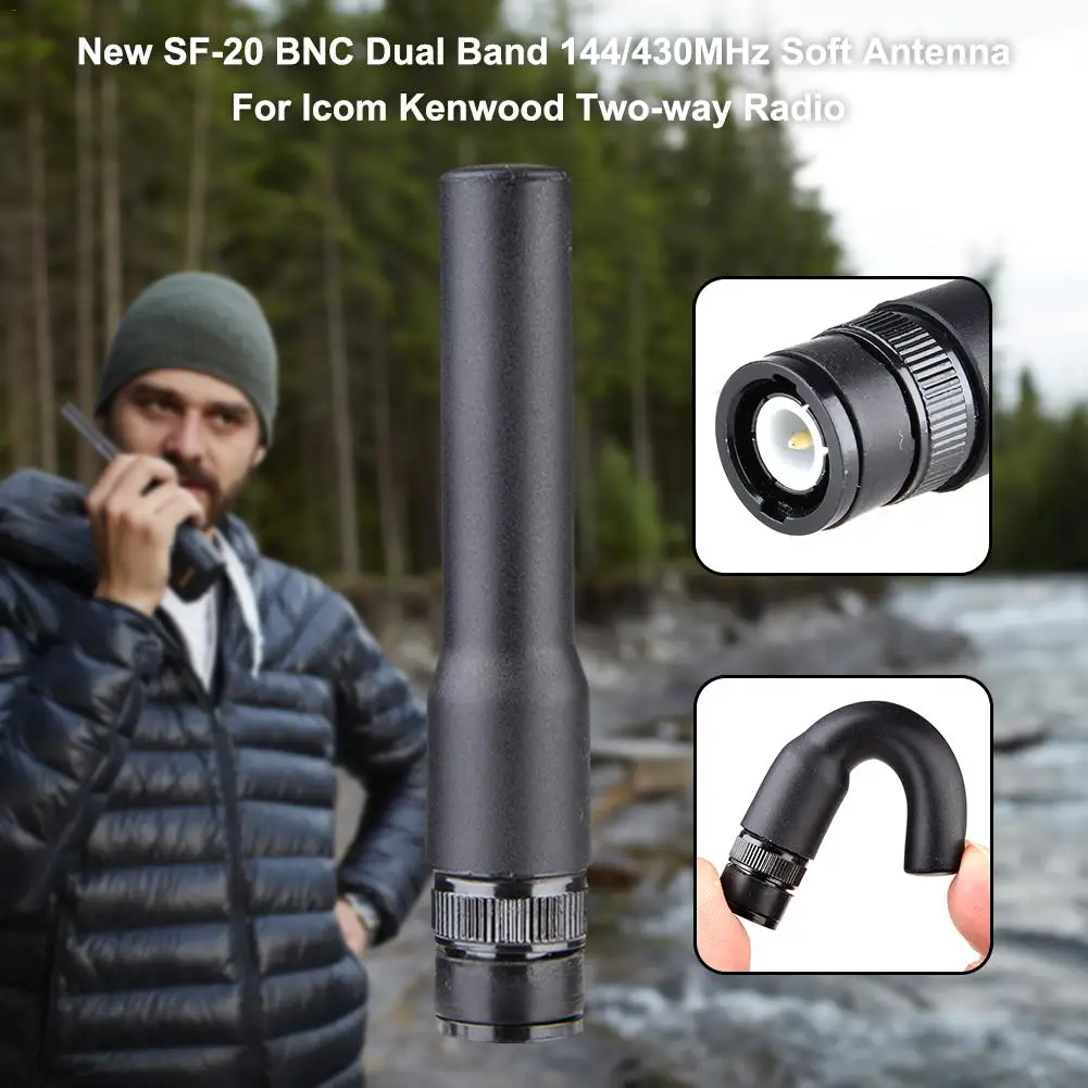 Antenna BNC Connector UHF/VHF 144/430MHz for icom IC-V80 IC-V82 IC-U82 Kenwood TK200 TK220 TK300 Walkie Talkies
Antenna BNC Connector UHF/VHF 144/430MHz for icom IC-V80 IC-V82 IC-U82 Kenwood TK200 TK220 TK300 Walkie Talkies