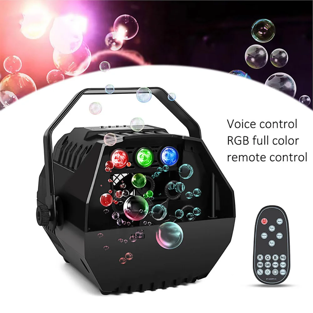 LED RGB Stage Effect Lights Automatic Bubble Machine Wireless Remote Control For Disco DJ Projector Machine Party Decoration
LED RGB Stage Effect Lights Automatic Bubble Machine Wireless Remote Control For Disco DJ Projector Machine Party Decoration