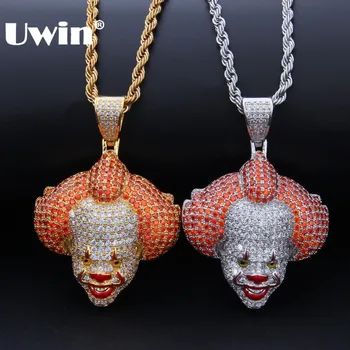 Uwin Colored Red Cubic Zirconia Clown Pendant & Chains White Gold Iced Out Necklace Hiphop Fashion Jewelry For Men Gifts
Uwin Colored Red Cubic Zirconia Clown Pendant & Chains White Gold Iced Out Necklace Hiphop Fashion Jewelry For Men Gifts