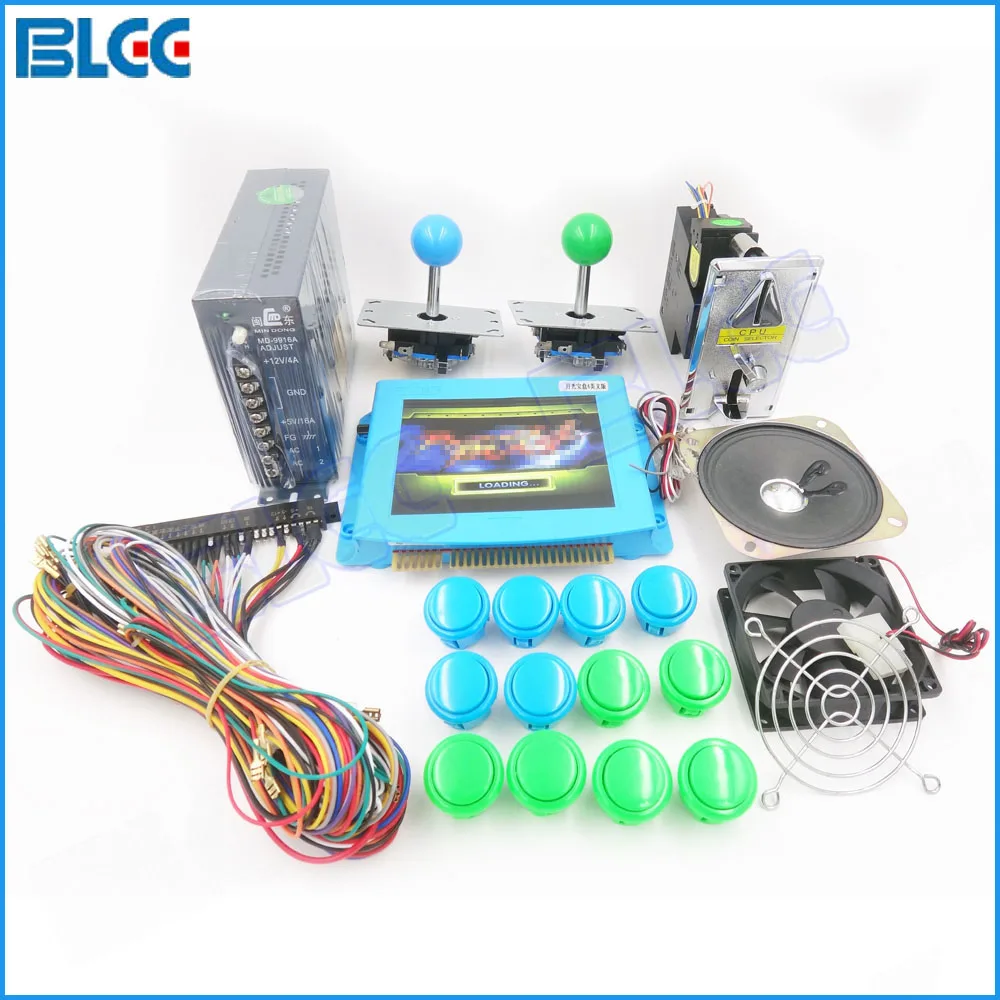 645 in 1 Multi Games Board Arcade Joystick Button Coin Acceptor Power Supply with Jamma Harness of Arcade Kit
645 in 1 Multi Games Board Arcade Joystick Button Coin Acceptor Power Supply with Jamma Harness of Arcade Kit