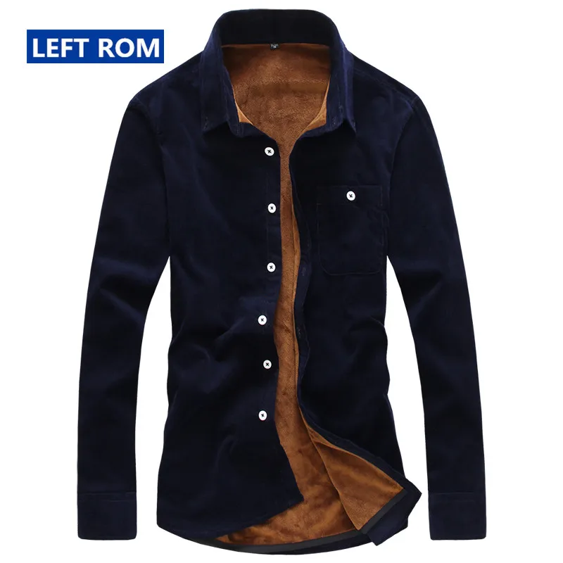 Left ROM Winter 2019 Men Boutique Pure Cotton Thick Warm Pure Color Fashion Long-sleeved Shirts Mens High-grade Business Shirts
Left ROM Winter 2019 Men Boutique Pure Cotton Thick Warm Pure Color Fashion Long-sleeved Shirts Mens High-grade Business Shirts
