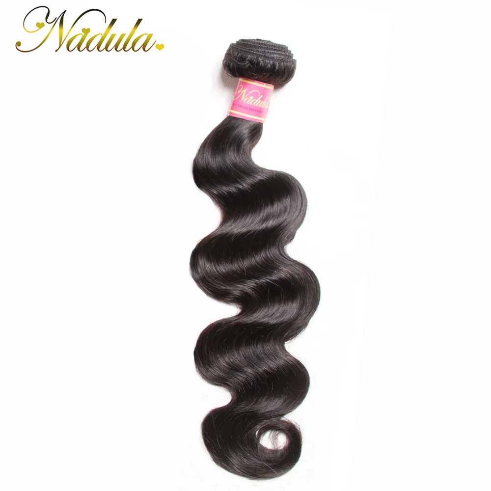 

Nadula Hair Indian Body Wave Hair Weaves 100% Human Hair Products Remy Hair Extensions Natural Color Can Mix Bundles