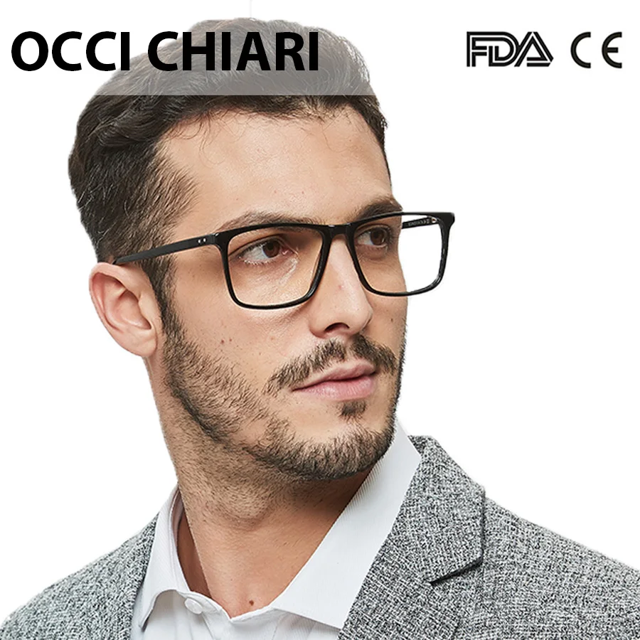 OCCI CHIARI Prescription Glasses Men Black Optical Frame Anti-blue Light Photochromic Eyeglasses Myopia Progressive Eyewear
OCCI CHIARI Prescription Glasses Men Black Optical Frame Anti-blue Light Photochromic Eyeglasses Myopia Progressive Eyewear