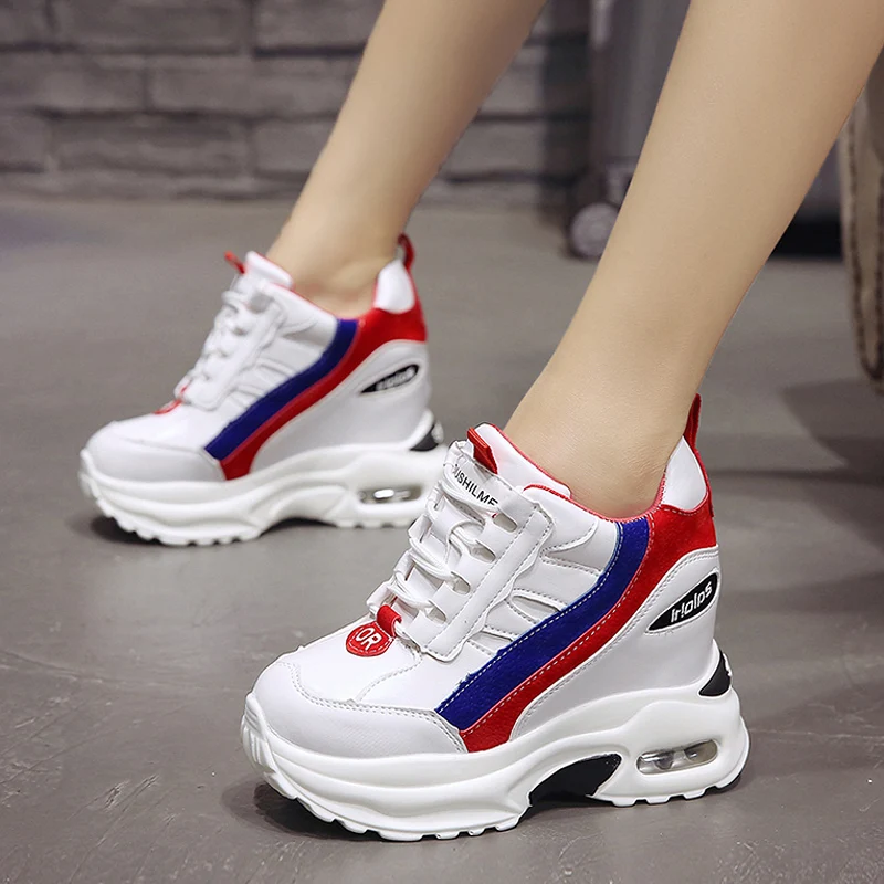 Fashion Women Platform Sneakers Mesh Light Weight Chunky Sneakers Elevator 11cm High Heels Casual Shoes Woman Ladies Flats
Fashion Women Platform Sneakers Mesh Light Weight Chunky Sneakers Elevator 11cm High Heels Casual Shoes Woman Ladies Flats