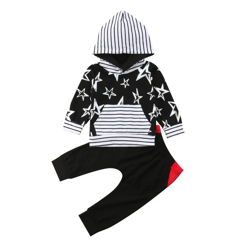 Spring Autumn Baby Kid Girl Boy Clothing Set Long Sleeves Striped Five-pointed Star Top+Pant Infant Children Kids Clothes S
Spring Autumn Baby Kid Girl Boy Clothing Set Long Sleeves Striped Five-pointed Star Top+Pant Infant Children Kids Clothes S