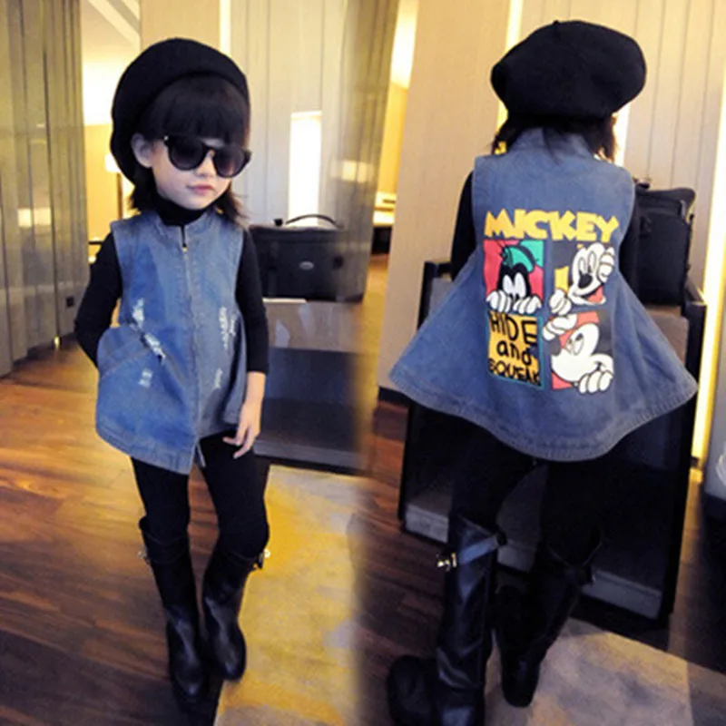2019 Mickey Goofy Kids Denim Jacket Girls Jean Coat Clothing Long Fashion Casual Girls Cardigan Children Outerwear Cowboy Toddle
2019 Mickey Goofy Kids Denim Jacket Girls Jean Coat Clothing Long Fashion Casual Girls Cardigan Children Outerwear Cowboy Toddle