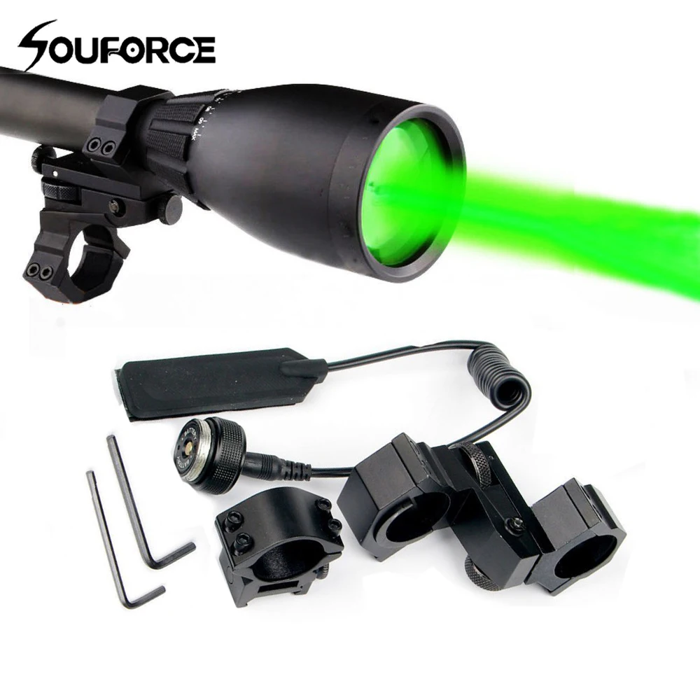 Green Flashlight Night Vision Weapon Light Long Range Green Laser with Adjustable Scope Mount and Remote Pressure Button
Green Flashlight Night Vision Weapon Light Long Range Green Laser with Adjustable Scope Mount and Remote Pressure Button