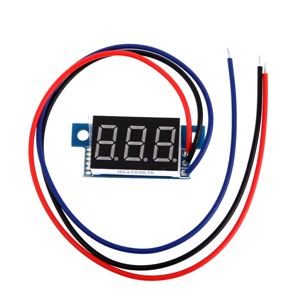 DC 0-200V 3 Wires Direct Current 0.36Inch LED Digital Display Voltmeter Panel High Quality
DC 0-200V 3 Wires Direct Current 0.36Inch LED Digital Display Voltmeter Panel High Quality