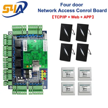 Security Network RFID Access Control Board for 4 Doors with KR101 RFID Card Reader and Exit Button
Security Network RFID Access Control Board for 4 Doors with KR101 RFID Card Reader and Exit Button