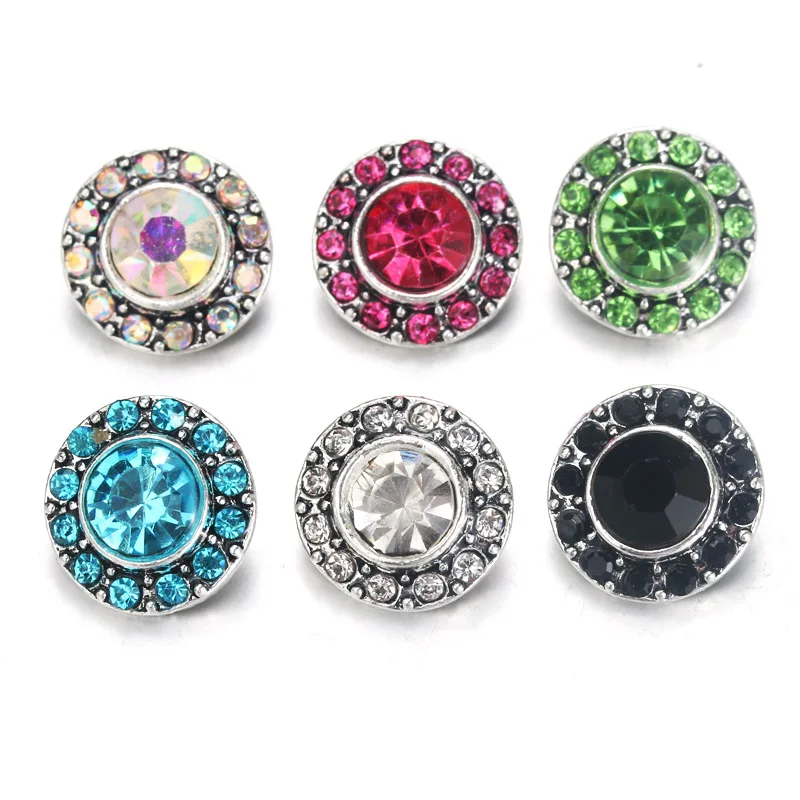 10pcs/lot 6 Color Flower Snap Jewelry Rhinestone Metal Snap Buttons Fit 12mm Sivler DIY Snap Bracelets Jewelry 0019
10pcs/lot 6 Color Flower Snap Jewelry Rhinestone Metal Snap Buttons Fit 12mm Sivler DIY Snap Bracelets Jewelry 0019