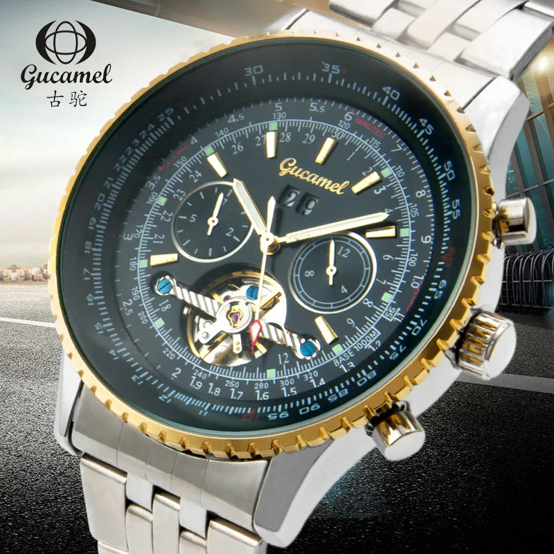 GUCAMEL Mechanical Watches Men Fashion Brand Watch Men's Hollowed-out Watches Factory Tourbillon Men Automatic Watch
GUCAMEL Mechanical Watches Men Fashion Brand Watch Men's Hollowed-out Watches Factory Tourbillon Men Automatic Watch