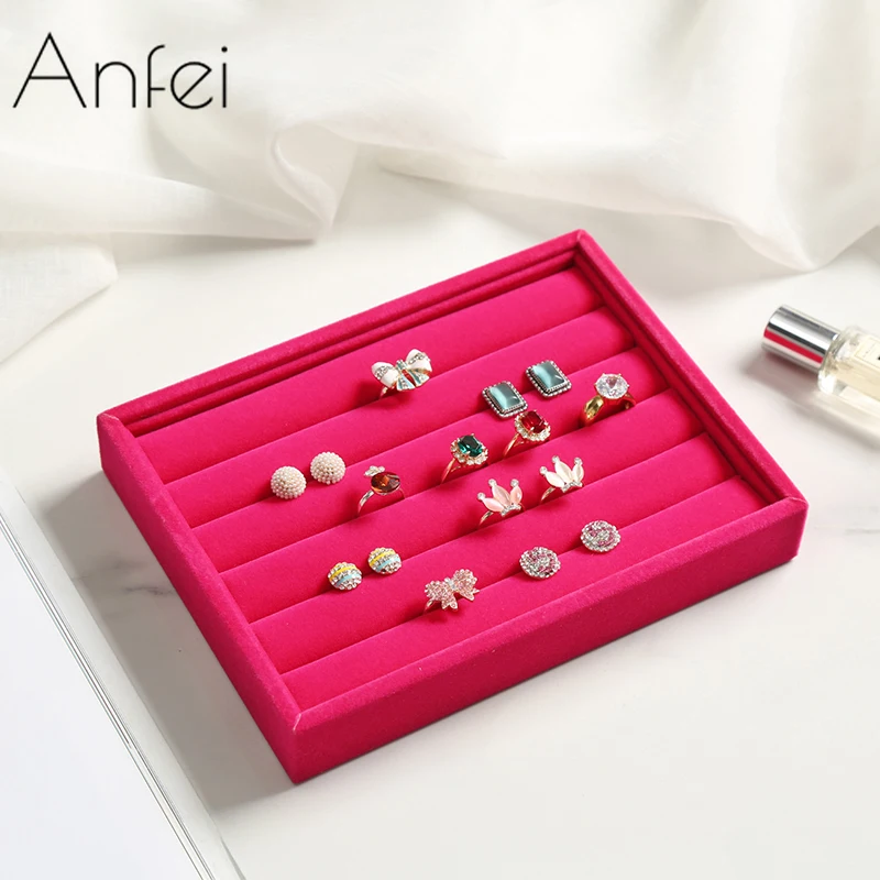 2018 New Jewelry Display Tray Gray Velvet Ring/Earrings Organizer Cardboard For Earrings Display Case Ring Holder Organizer
2018 New Jewelry Display Tray Gray Velvet Ring/Earrings Organizer Cardboard For Earrings Display Case Ring Holder Organizer