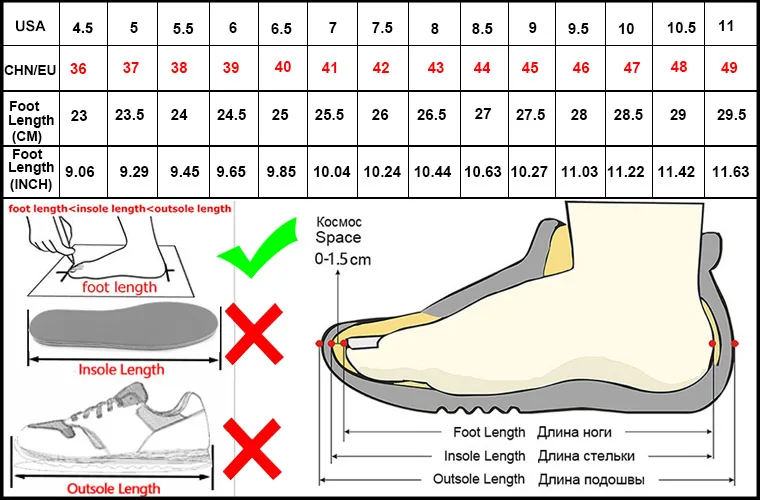 23.5 cm shoe size