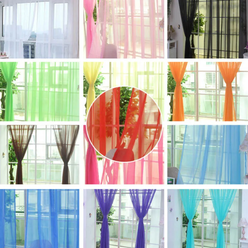 Tulle Curtains Kitchen Translucidus For Living Room Colorful Wedding Sheer Voile Curtains Modern Home Window Decoration
Tulle Curtains Kitchen Translucidus For Living Room Colorful Wedding Sheer Voile Curtains Modern Home Window Decoration