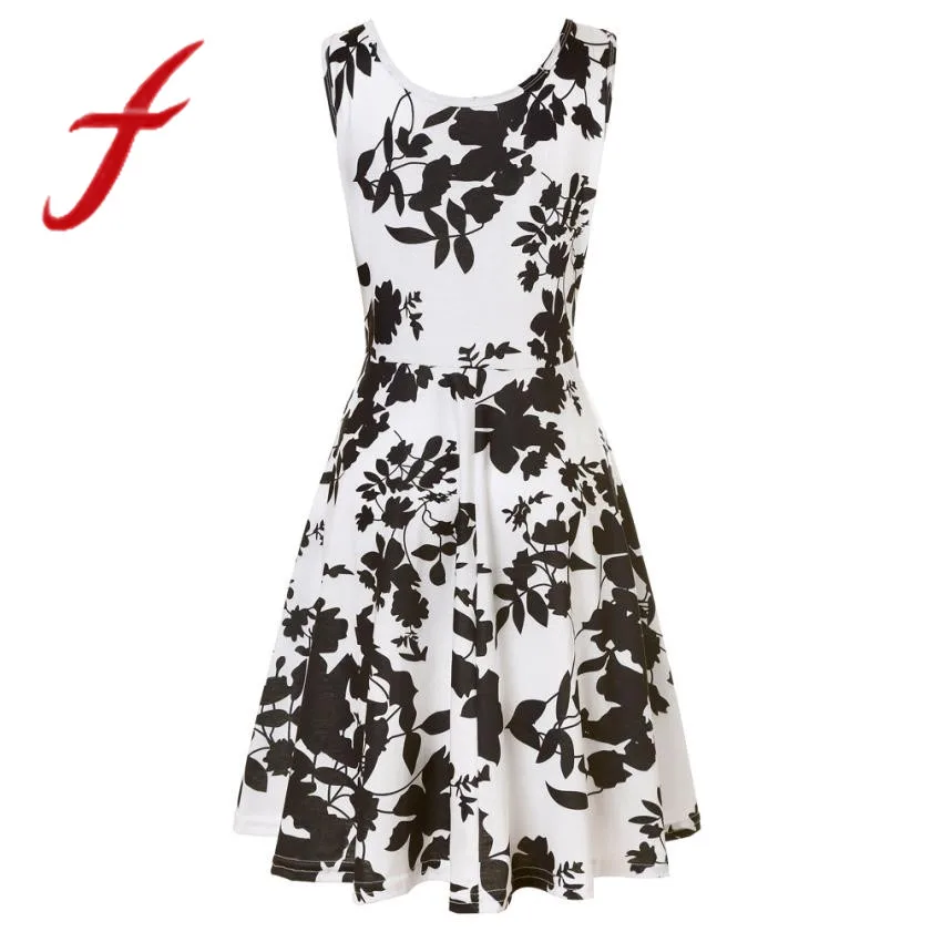 Feitong Women Summer Dresses Boho Casual Sleeveless Floral Printing A Line Short Mini Dress Female vestidos femininos 2019 New
Feitong Women Summer Dresses Boho Casual Sleeveless Floral Printing A Line Short Mini Dress Female vestidos femininos 2019 New