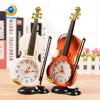 Vintage Unique Violin Ancient Desk Alarm Clock Office Supplies Home Decor Handmade Crafts Cartoon Children Student Bedside
Vintage Unique Violin Ancient Desk Alarm Clock Office Supplies Home Decor Handmade Crafts Cartoon Children Student Bedside