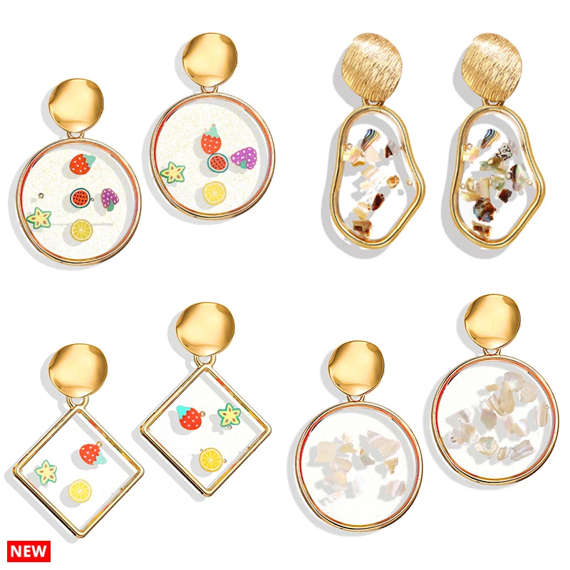 17KM Oversize Fruit Acrylic Earrings For Women Trendy Round Drop Earrings Gold Pendientes Female Fashion Geometric Jewelry
17KM Oversize Fruit Acrylic Earrings For Women Trendy Round Drop Earrings Gold Pendientes Female Fashion Geometric Jewelry
