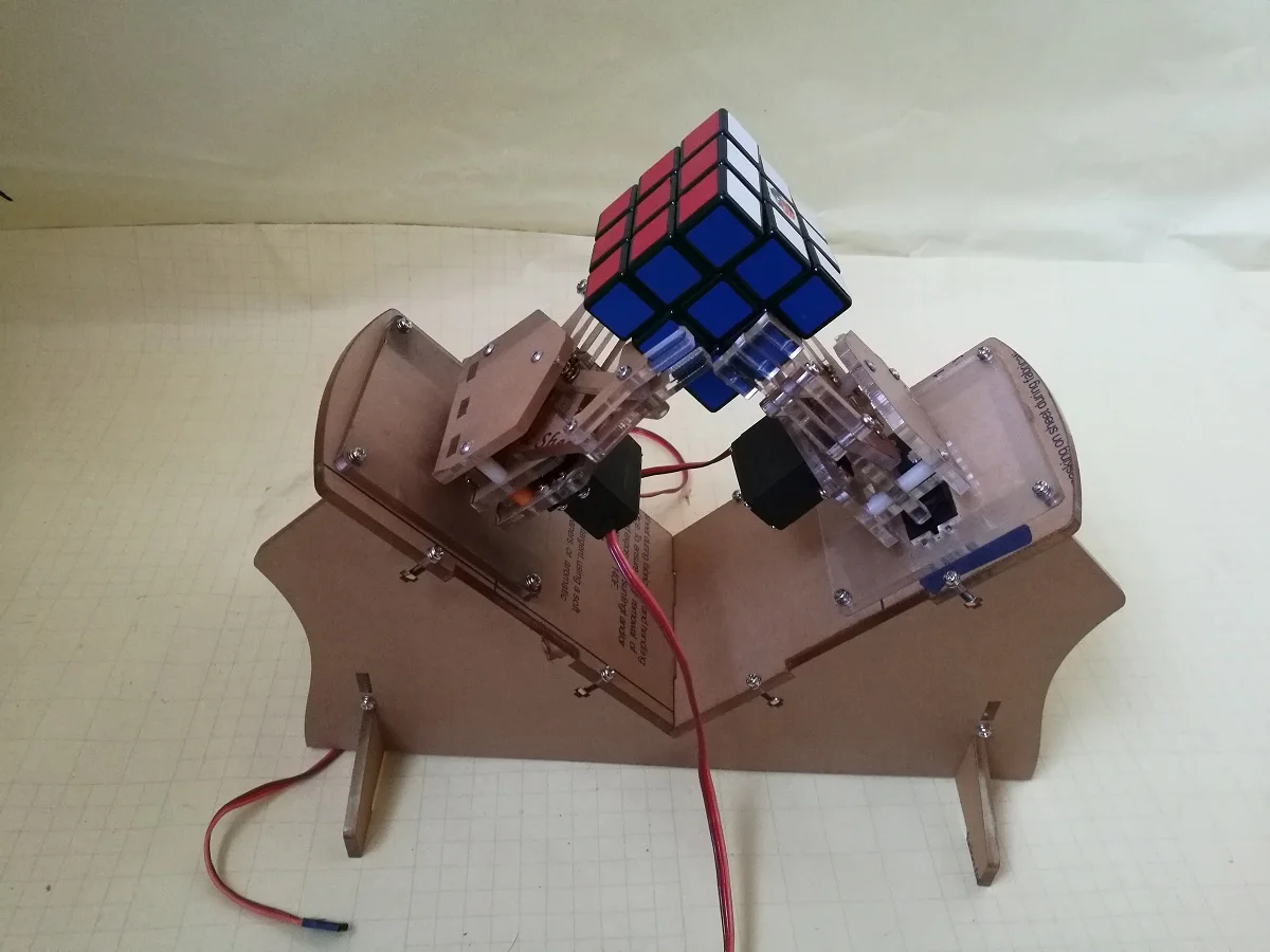 3 Level Rubik's Cube Manipulator 5mm Thin Acrylic Robot Machine for Cube Solution of 3 Order Rubik's Cube Rack
3 Level Rubik's Cube Manipulator 5mm Thin Acrylic Robot Machine for Cube Solution of 3 Order Rubik's Cube Rack
