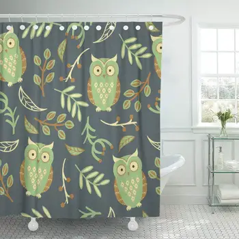 Shower Curtain with Hooks Colorful Fall with Cute Owls Leaves Green Abstract Autumn Beautiful Bird Branch Cartoon
Shower Curtain with Hooks Colorful Fall with Cute Owls Leaves Green Abstract Autumn Beautiful Bird Branch Cartoon