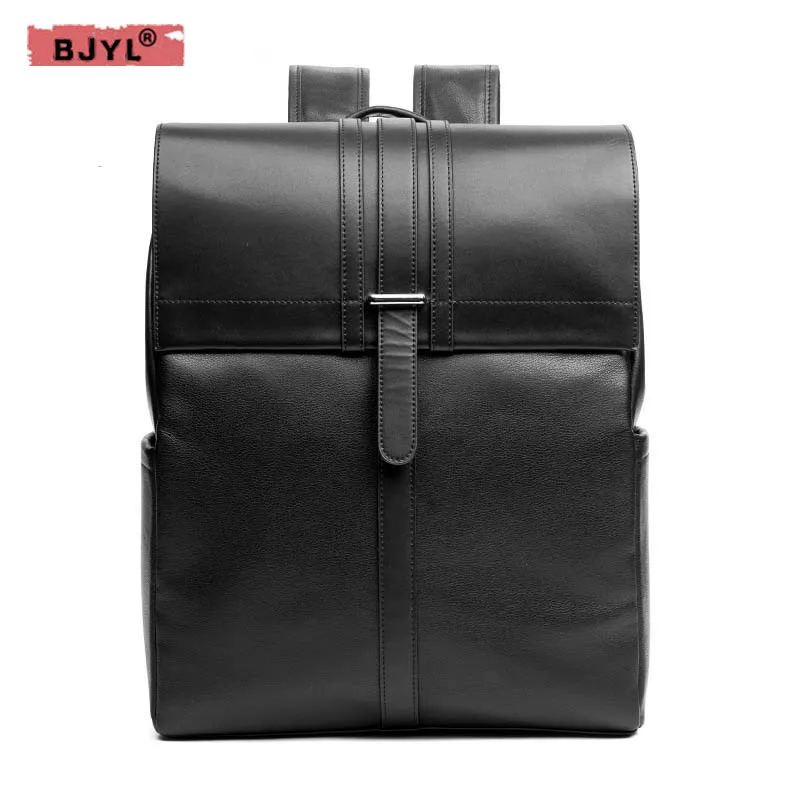 BJYL 2018 The latest men's backpacks first layer leather shoulder bag to simple style college wind backpack hot men's school bag
BJYL 2018 The latest men's backpacks first layer leather shoulder bag to simple style college wind backpack hot men's school bag