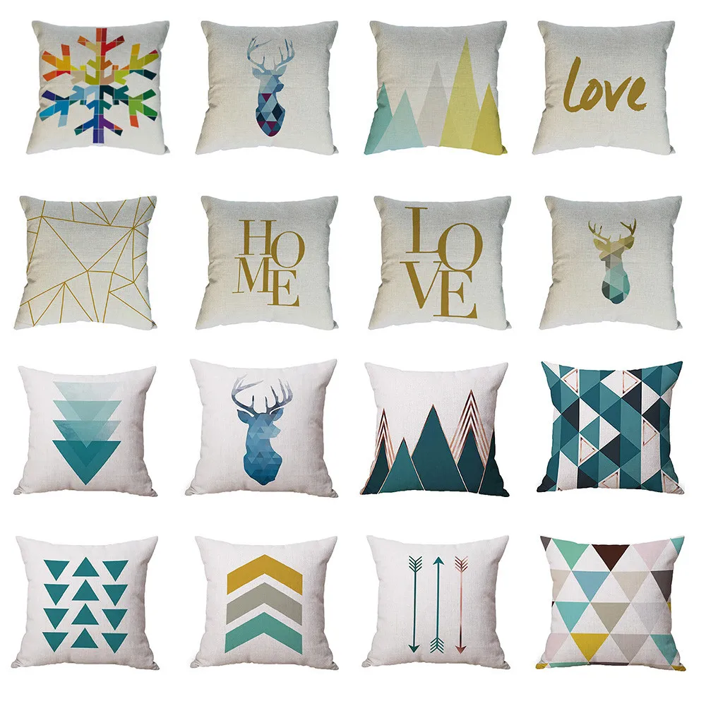 Modern Simple Pillow cover Cotton Linen Pillow Case Cover Geometric Patterns for Pillow case Home Office Decorative Pillow Cover
Modern Simple Pillow cover Cotton Linen Pillow Case Cover Geometric Patterns for Pillow case Home Office Decorative Pillow Cover
