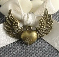 60 шт./лот бусины из сплава с античным бронзовым покрытием в форме сердца крыльев Подвески подходят для ювелирных изделий DIY 35*27 мм JHA1589
60 шт./лот бусины из сплава с античным бронзовым покрытием в форме сердца крыльев Подвески подходят для ювелирных изделий DIY 35*27 мм JHA1589