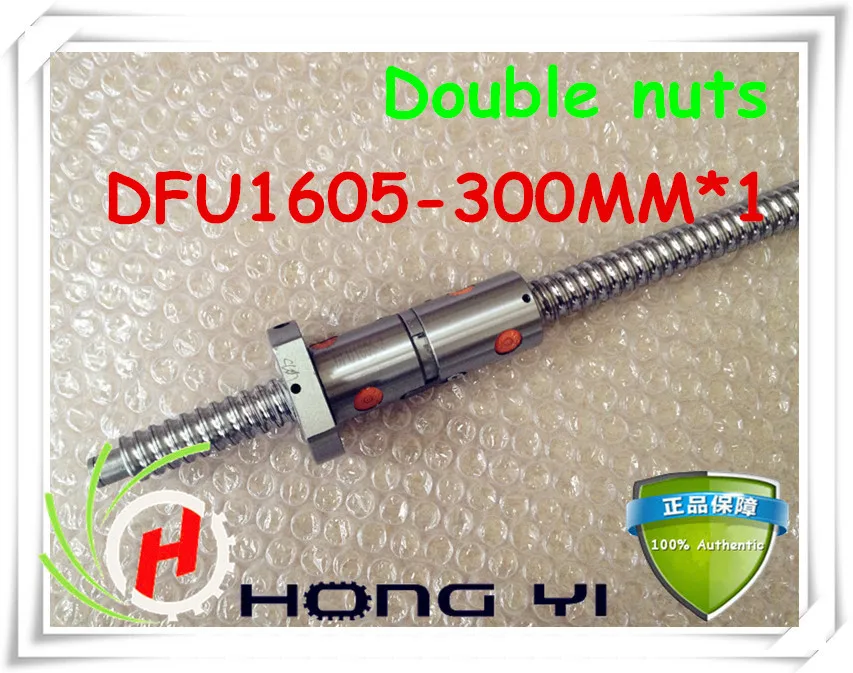 Top Rolled type ball screw DFU1605 L 300mm +double nut, Screw pitch / lead 5mm ballscrews and ballnut for CNC router XYZ table
Top Rolled type ball screw DFU1605 L 300mm +double nut, Screw pitch / lead 5mm ballscrews and ballnut for CNC router XYZ table