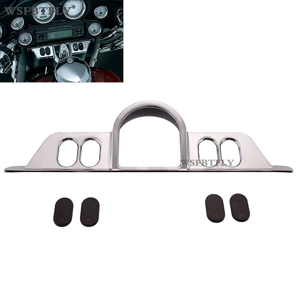 Chrome Motorcycle Switch Panel Accent Cover Fairing Gauge Bezel For Harley Electra Glide Street Glide Trike 1996-2013
Chrome Motorcycle Switch Panel Accent Cover Fairing Gauge Bezel For Harley Electra Glide Street Glide Trike 1996-2013