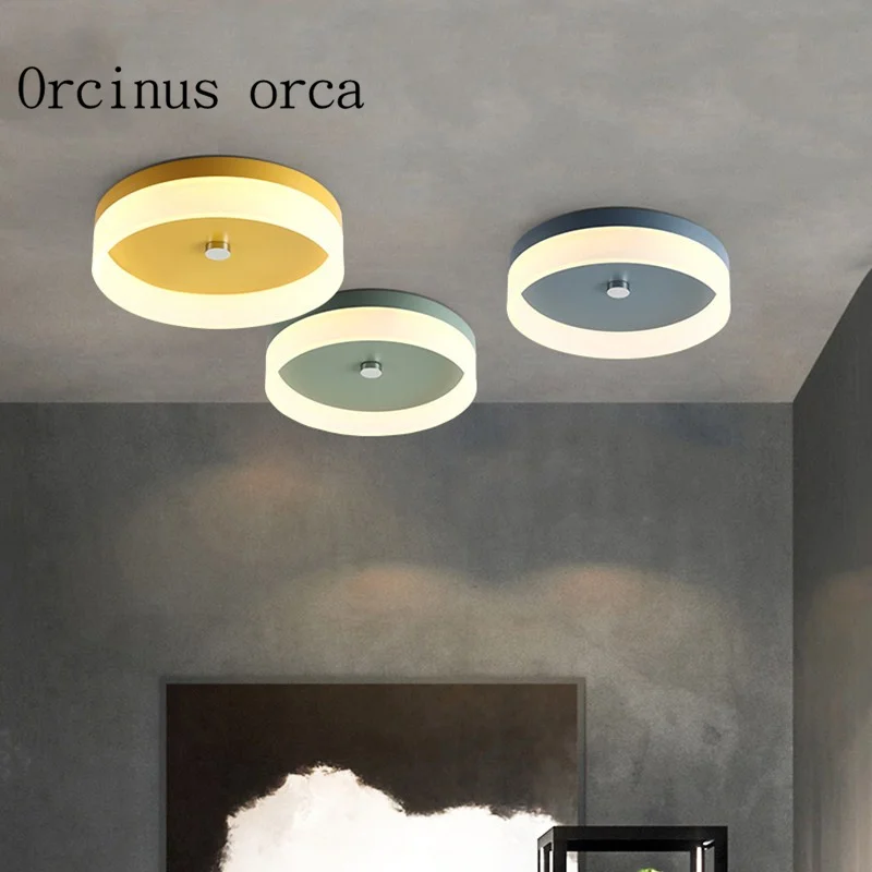 Nordic modern simple color LED circular ceiling lamp living room children's room lamp postmodern creative candy ceiling lamp
Nordic modern simple color LED circular ceiling lamp living room children's room lamp postmodern creative candy ceiling lamp