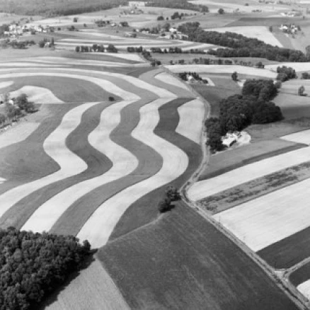 High angle view of crops in fields Lititz Pennsylvania USA Poster Print (18 x 24)