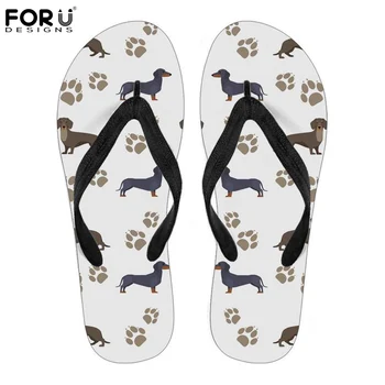 FORUDESIGNS Cute Animal Dachshund Prints Women's Flip Flops Casual Summer Women Slippers Woman Flats Slip-on Beach Water Shoes
FORUDESIGNS Cute Animal Dachshund Prints Women's Flip Flops Casual Summer Women Slippers Woman Flats Slip-on Beach Water Shoes