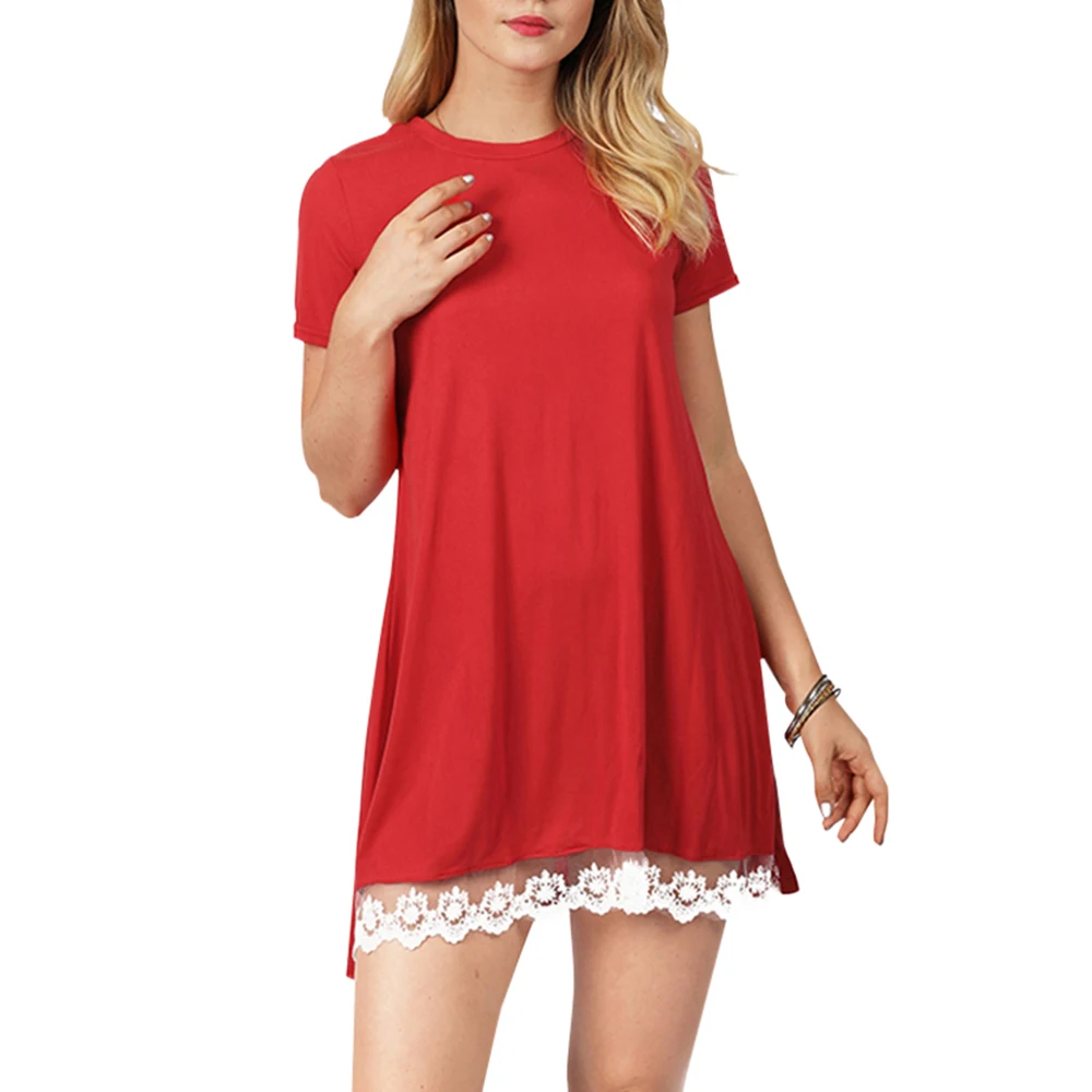 Joineles Round Neck Short Sleeves Women Summer Dress 5 Solid Colors Boho Style Retro Dress Cotton Blends Lace Patchwork Vestidos
Joineles Round Neck Short Sleeves Women Summer Dress 5 Solid Colors Boho Style Retro Dress Cotton Blends Lace Patchwork Vestidos